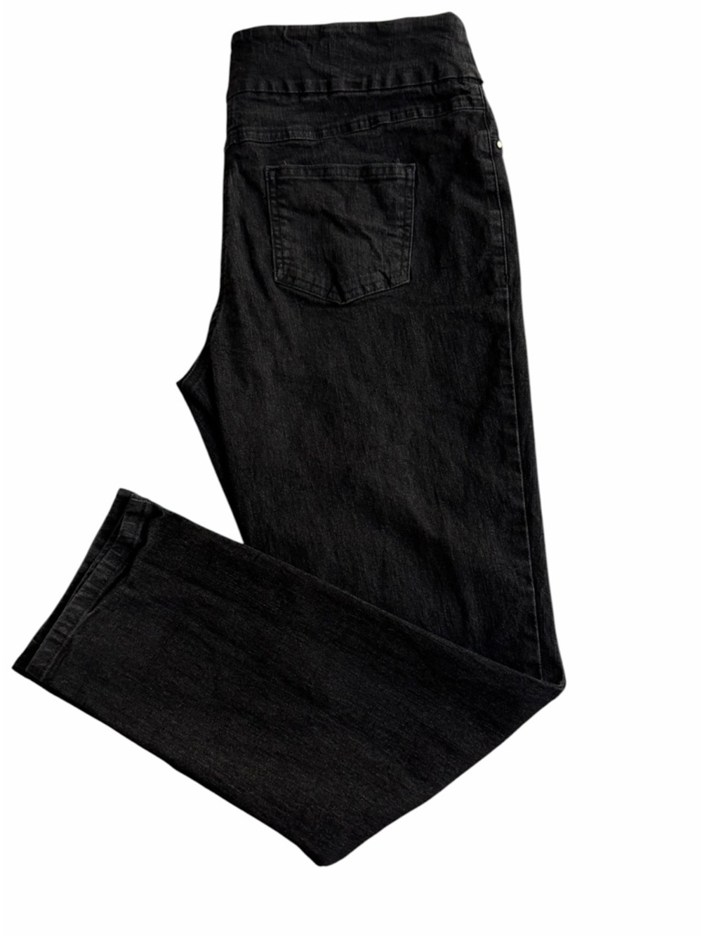Ruby Rd. women's dark grey stretch denim jeans(007)
